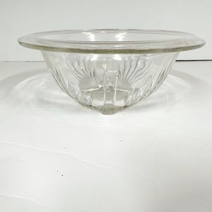 vintage Star Clear 7" Mixing Bowl by Federal Glass serving kitchen glassware
